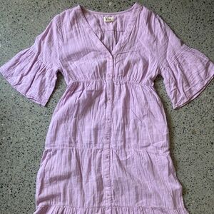 Pact The Coastal Midi Dress in English Lavender – HAS POCKETS